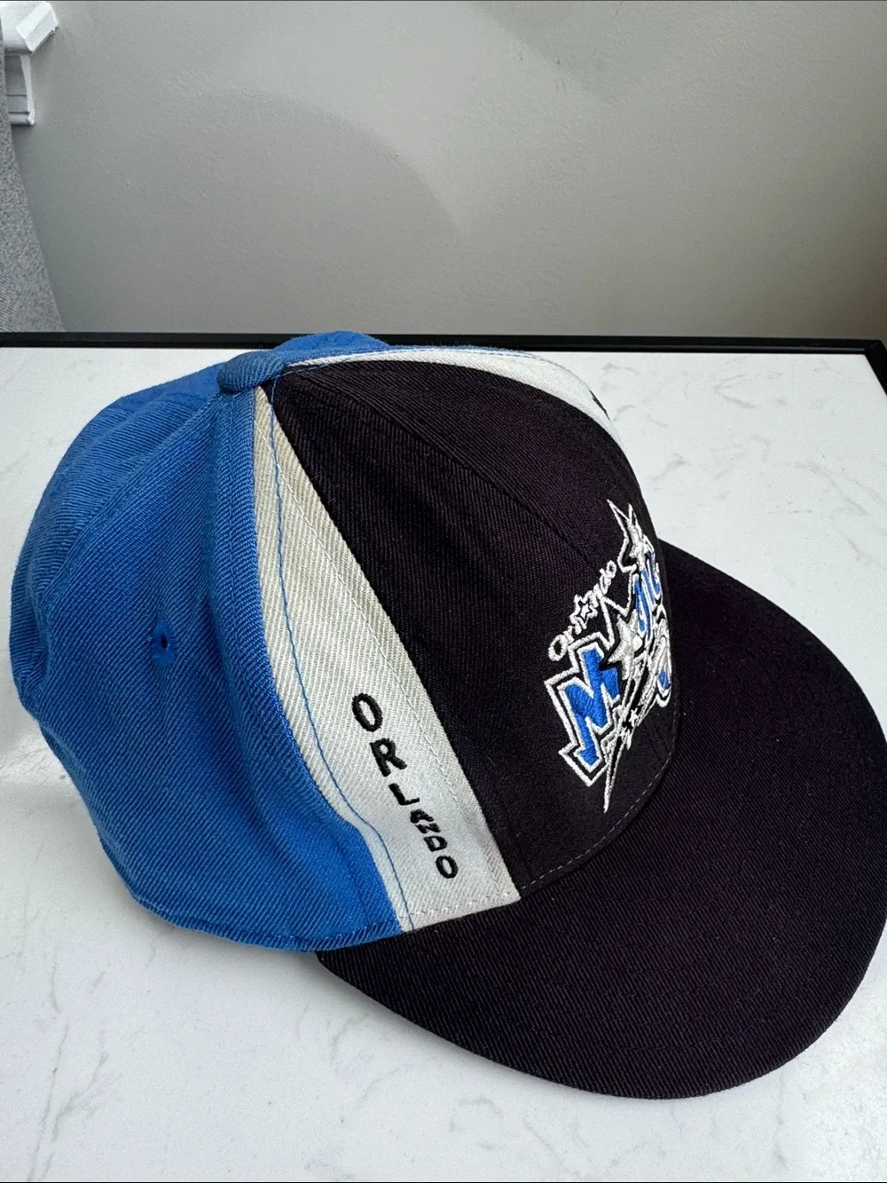 Reebok Orlando Magic Fitted Hat 7 5/8 Retro 8-Panel Wool NBA Cap Blockhead